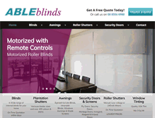 Tablet Screenshot of ableblinds.com.au
